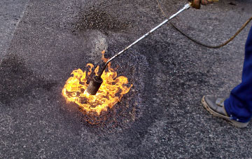 Down Field flat roofing repairs